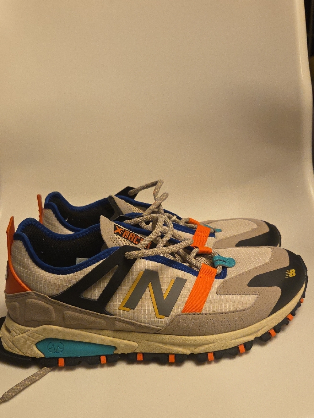 New Balance X Racer Utility Outer Space Orange & Blue Trail Sneakers